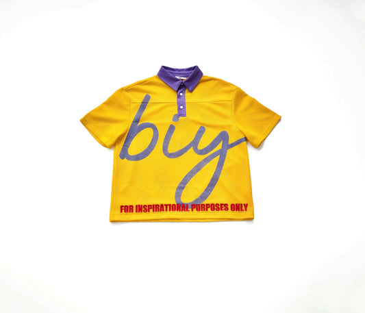 BIY MESH POLO - YELLOW