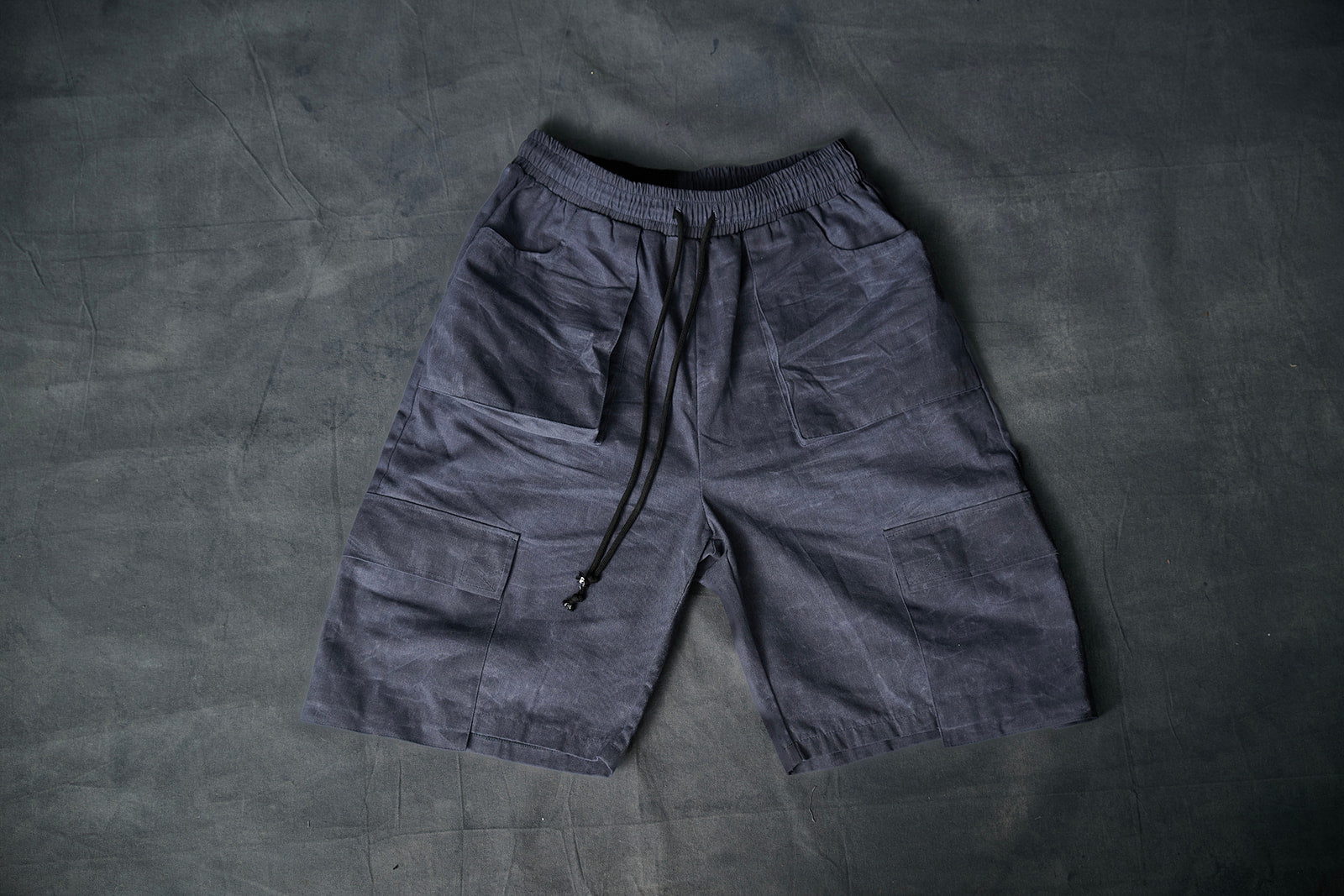 WAX CANVAS CARGO SHORT - NAVY (PRE-ORDER)