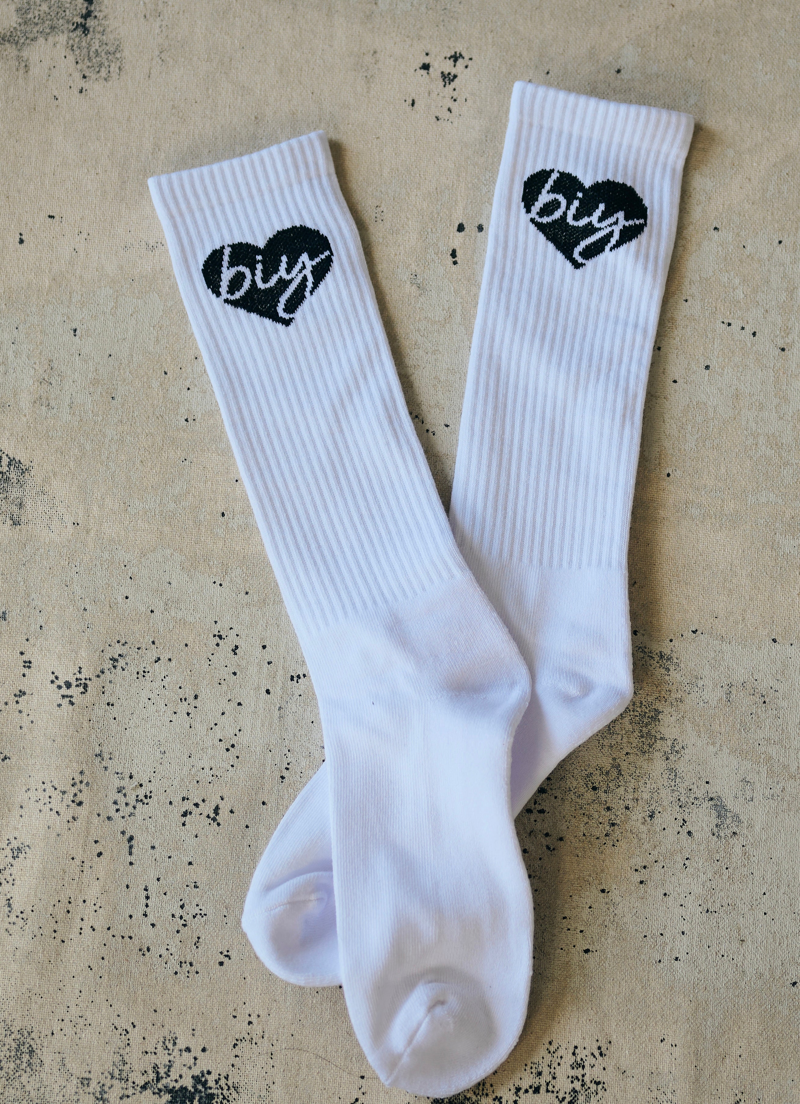 BIY CREW SOCKS (3 PACK) - WHITE