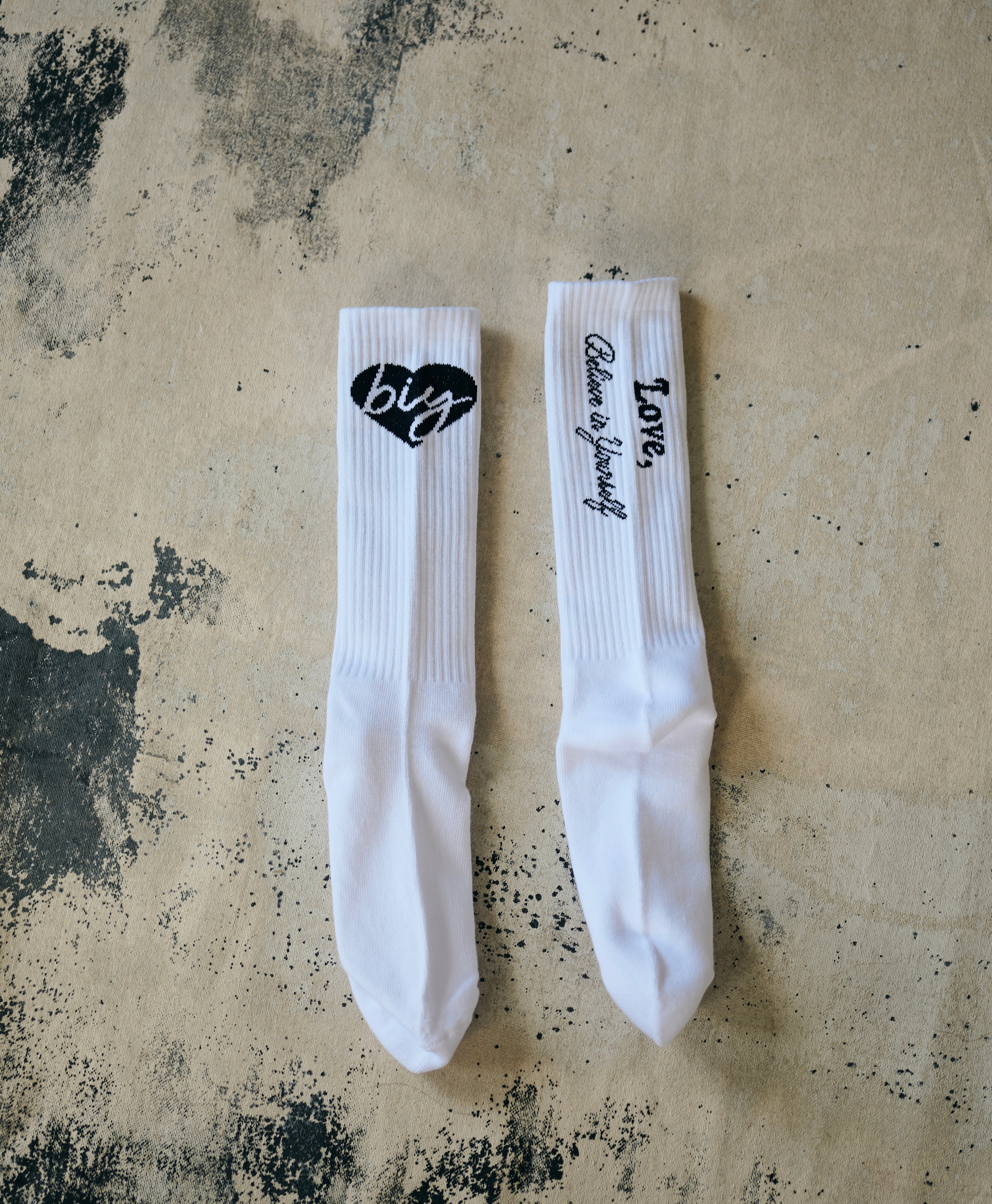 BIY CREW SOCKS (3 PACK) - WHITE