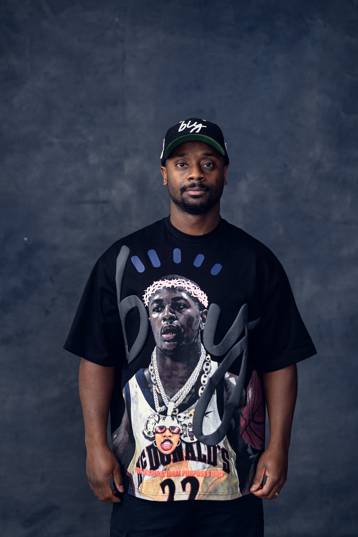 RON C TEE - BLACK (READY TO SHIP)