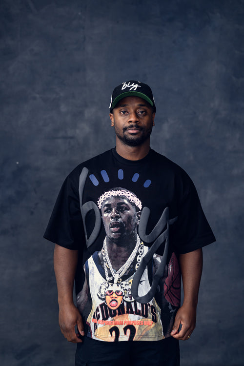 RON C TEE - BLACK (READY TO SHIP)