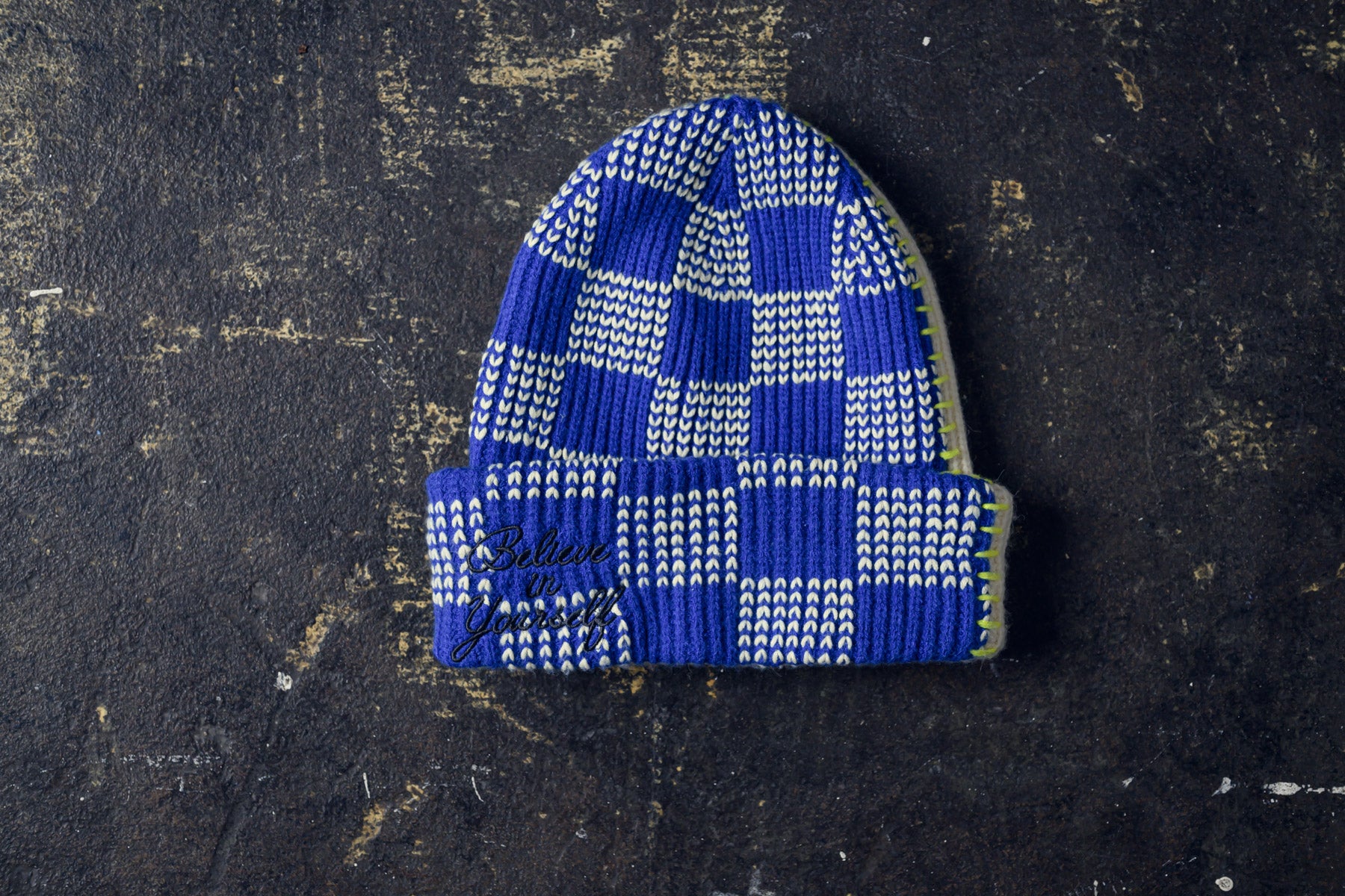 HAND KNITTED VIRGINIA SPLIT BEANIE